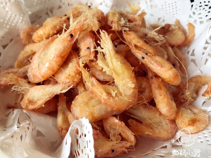 油煎小白虾的制作方法