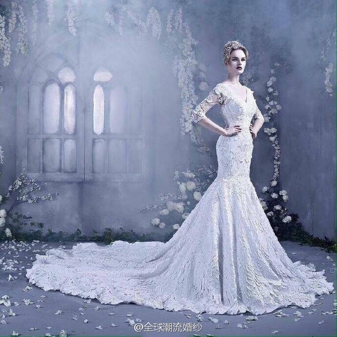 Dar Sara Fall 2018 Collection高冷女王婚纱图片