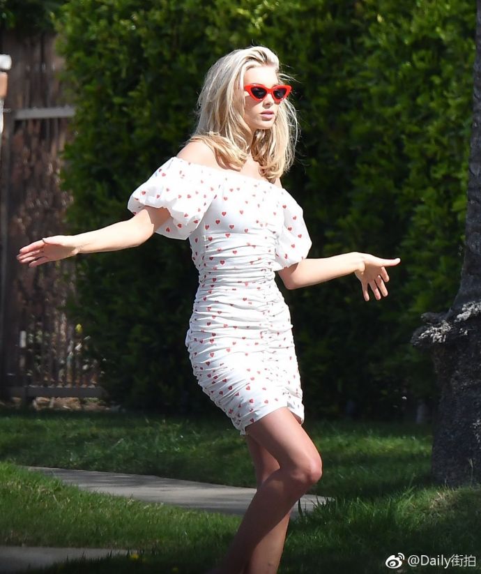 维秘天使欧美美女瑞典麻豆Elsa Hosk洛杉矶拍摄广