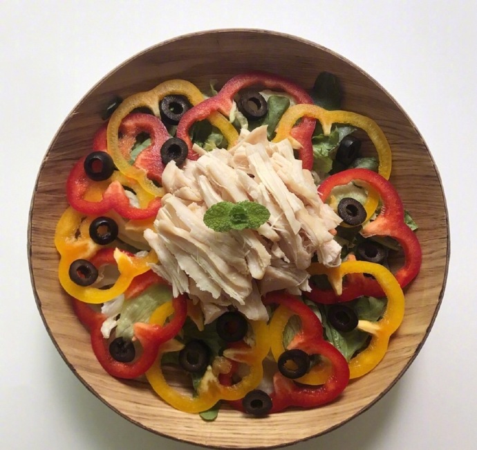 超励志韩国妹子的减肥餐图片