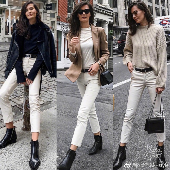 纽约博主ivana korda170cm冷淡风的极简搭配