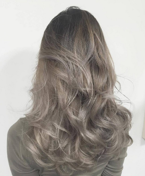 梦幻的雾灰系奶茶色hair style真心美