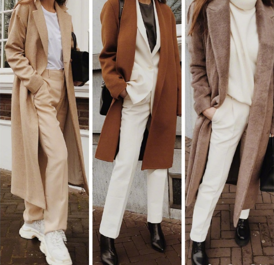 荷兰博主modedamour简约色调的时髦搭配