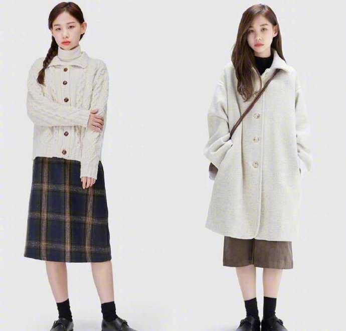 小个子女生文艺冬装时尚搭配参考