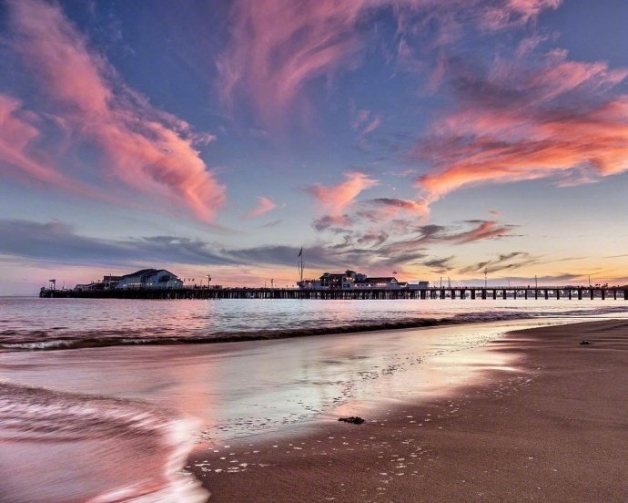 加利福尼亚的唯美落日风景图片