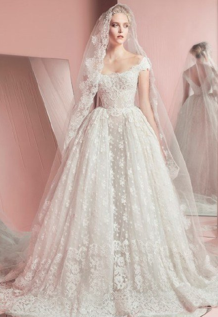 Zuhair Murad Spring优雅的粉色婚纱图片