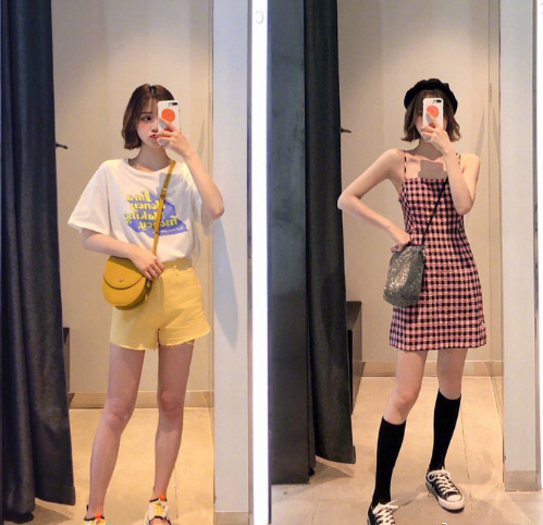 时尚美女图片 韩系少女感减龄穿搭分享