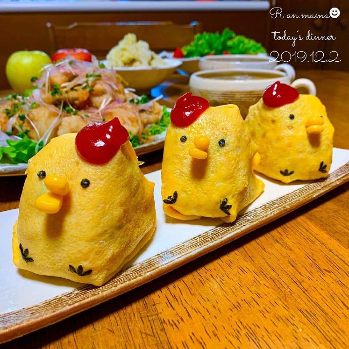 小吃美食卖萌的饭团君图片